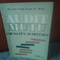 AUDIT MUTU ( quality auditing )
