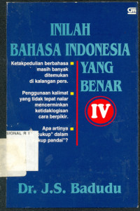 INILAH BAHASA INDONESIA YANG BENAR IV