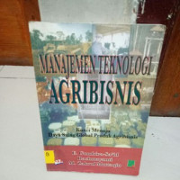 MANAJEMEN TEKNOLOGI AGRIBISNIS