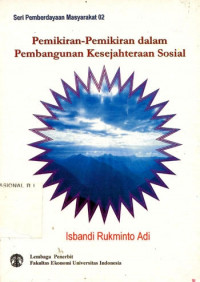 PEMIKIRAN-PEMIKIRAN DALAM PEMBANGUNAN KESEJAHTERAAN SOSIAL