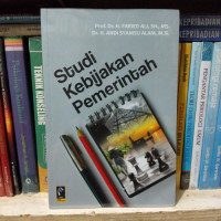STUDI KEBIJAKAN PEMERINTAH