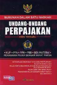 susunan dalam satu naskah undang-undang perpajakan