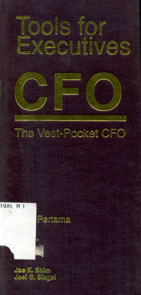 tools for executives CFO the vest-pocket CFO