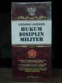 undang undang hukum disiplin militer