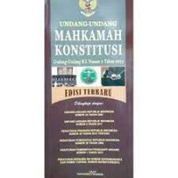 undang-undang mahkamah konstitusi