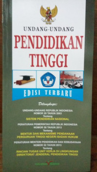 Undang - Undang Pendidikan Tinggi