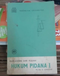Rangkaian Sari Kuliah: Hukum Pidana II