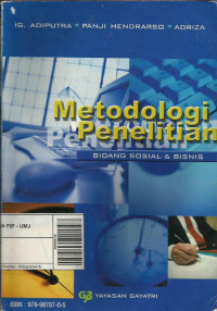 Metodologi Penelitian: Bidang Sosial & Bisnis