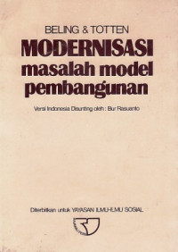 Image of Modernisasi: Masalah Model Pembangunan