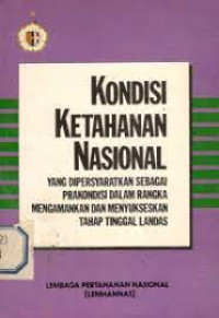 Kondisi Ketahanan Nasional